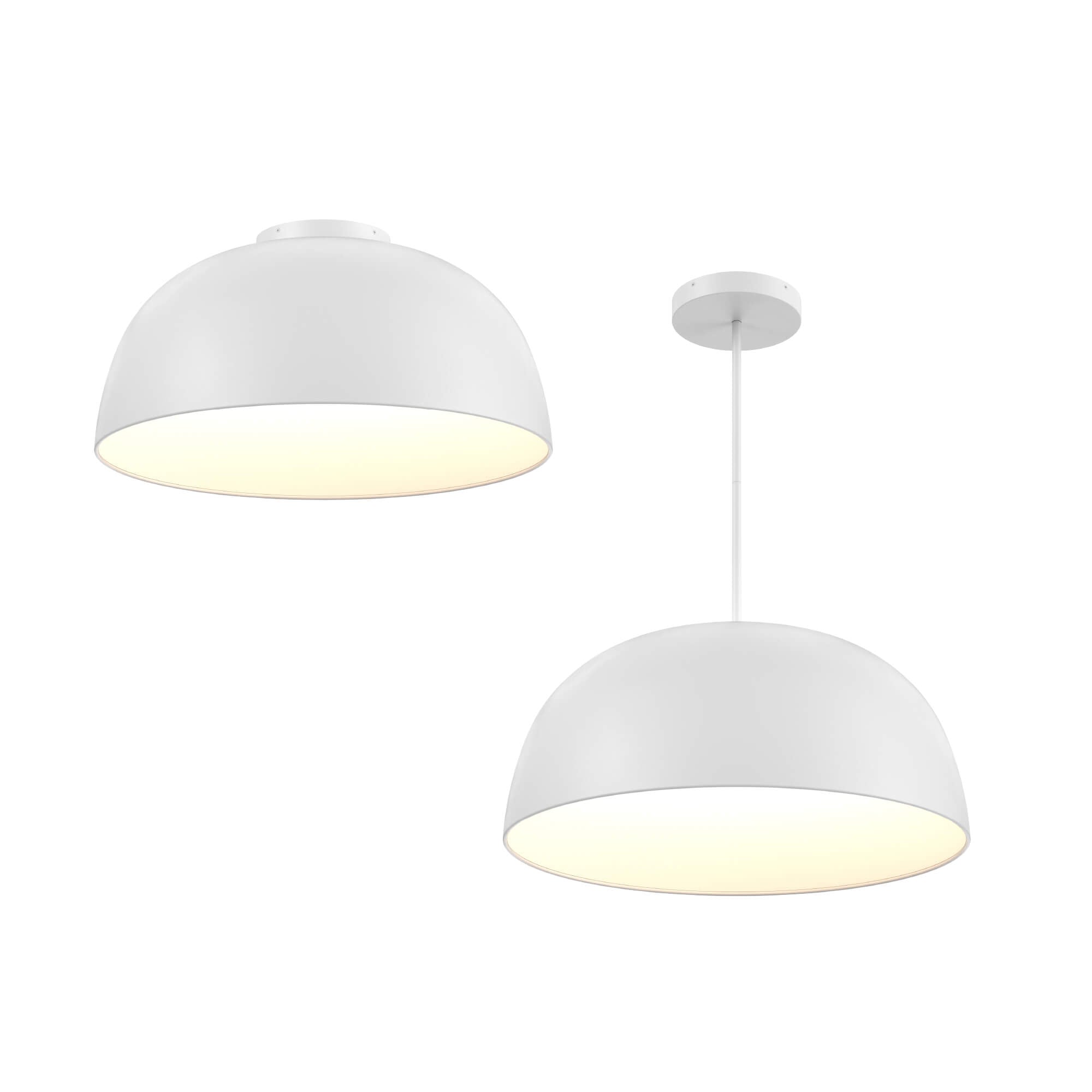 Suspension NAPA en blanc — NAPF30-CC-UNV-WH — Luminaire Expert