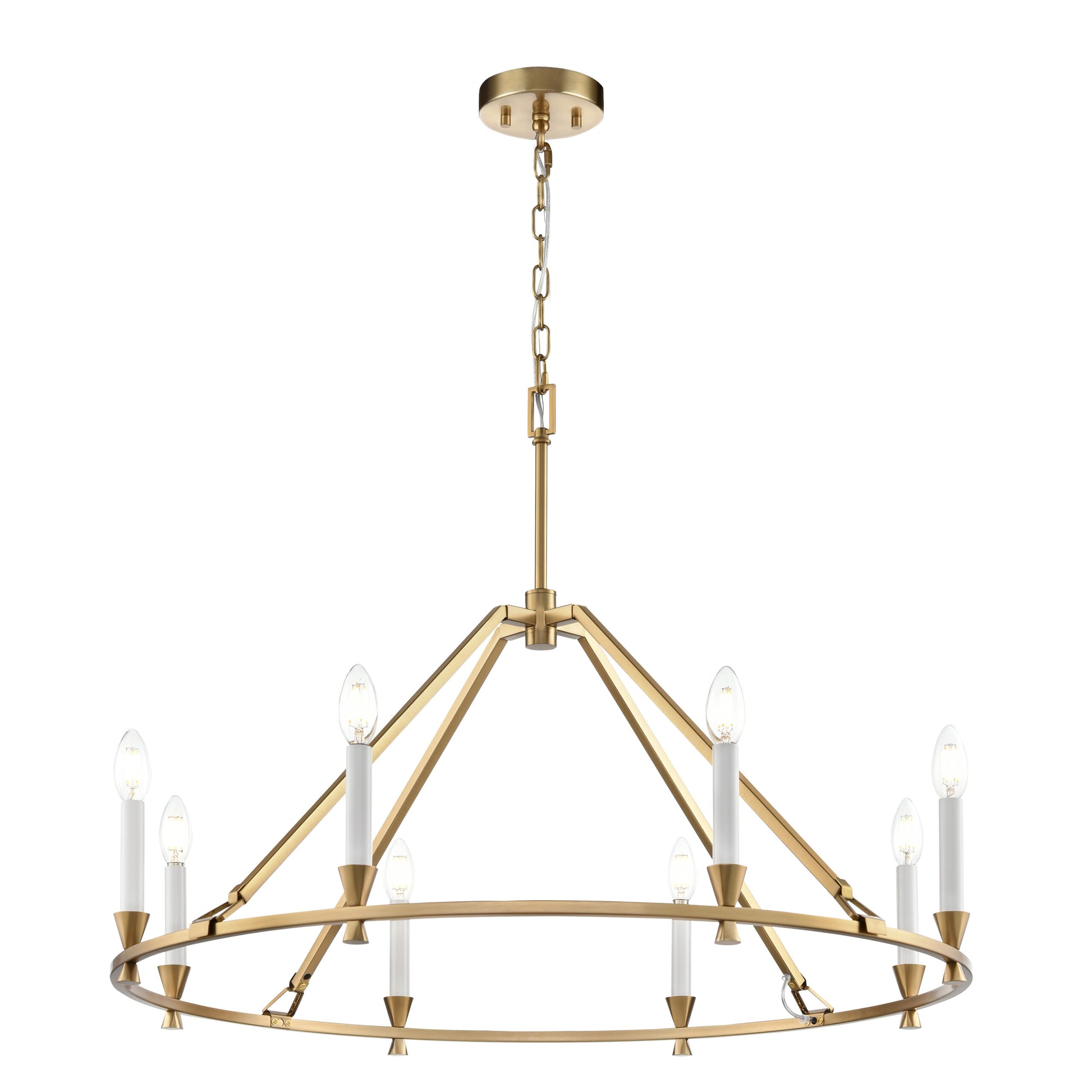 Suspension CARISBROOKE en laiton — DVP37129BR — Luminaire Expert