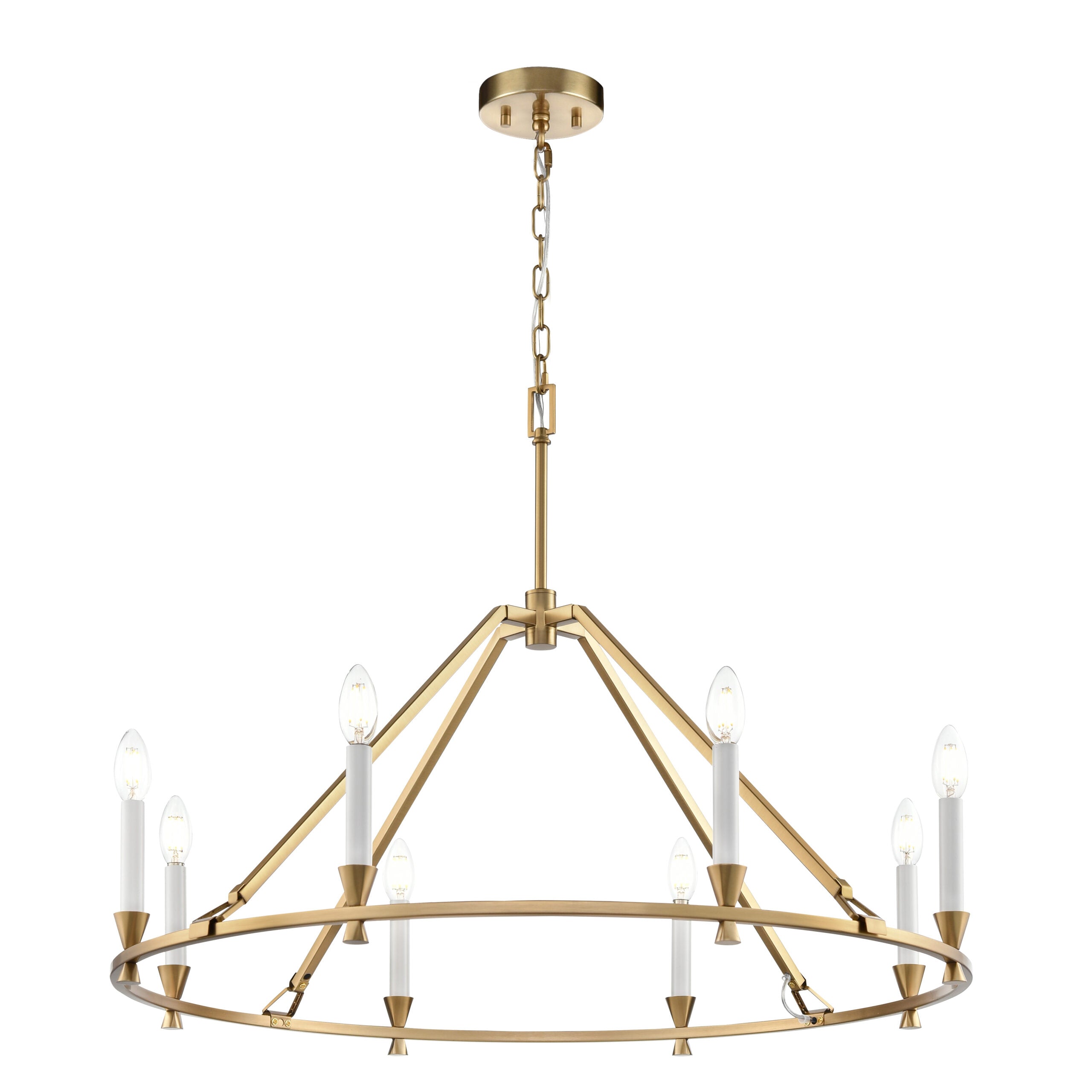 Suspension CARISBROOKE en laiton — DVP37129BR — Luminaire Expert