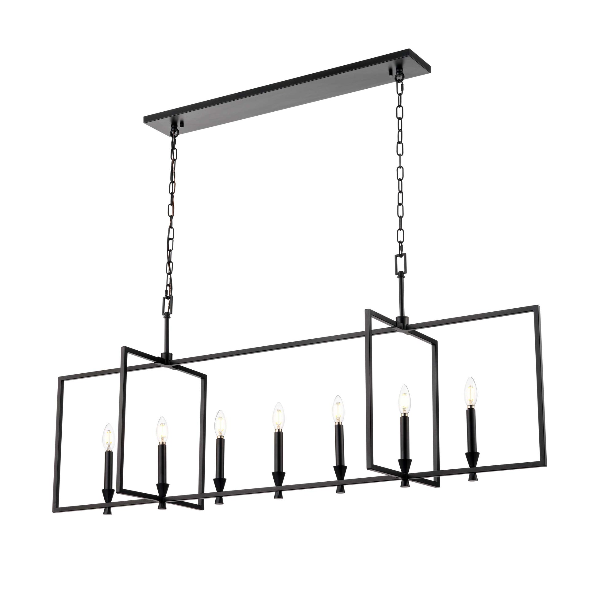 Suspension CARISBROOKE en ébène — DVP37104EB — Luminaire Expert