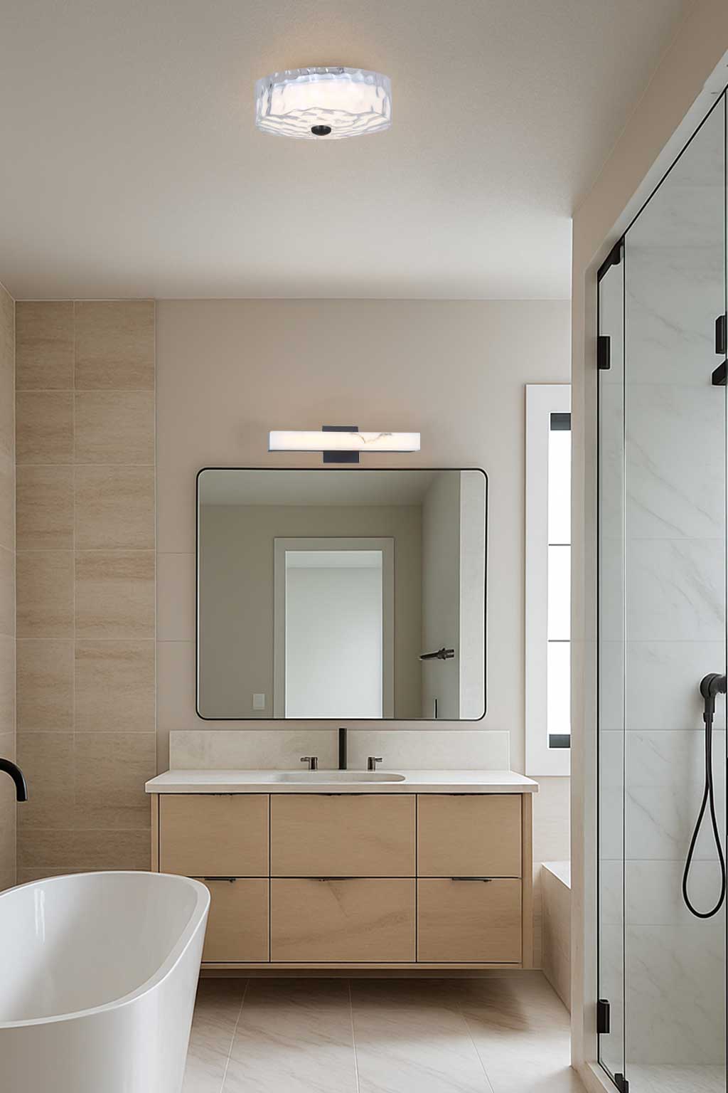 Plafonnier DULCE en noir mat — DUL-1120LEDFH-MB — Luminaire Expert