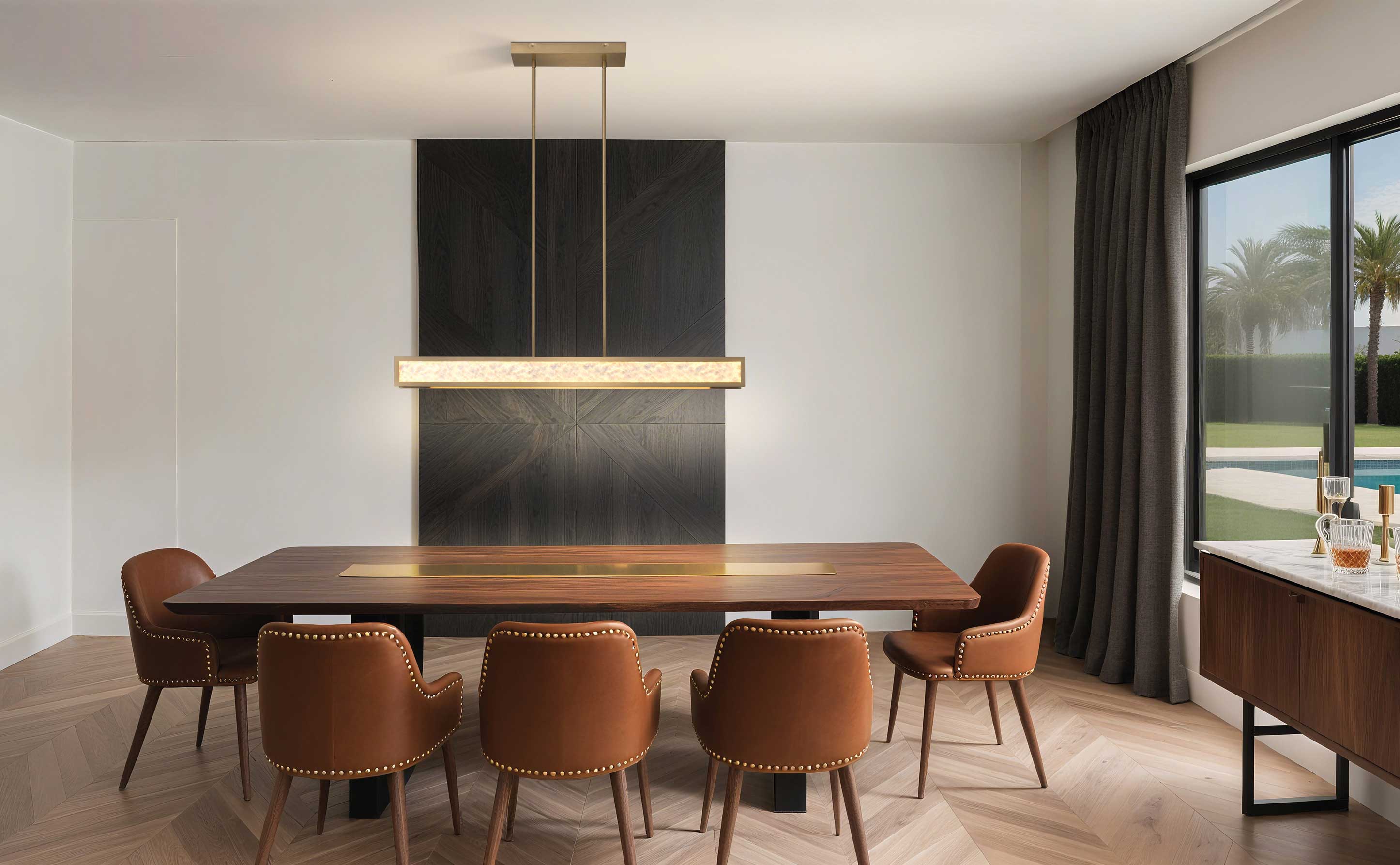 Suspension COURTNEY en champagne bronze — 207413A — Luminaire Expert