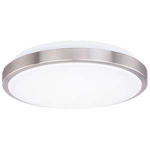 Plafonnier en nickel brossé — 70462 — Luminaire Expert