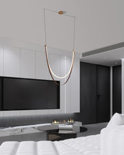 Suspension AYERS en champagne bronze — 207278A — Luminaire Expert