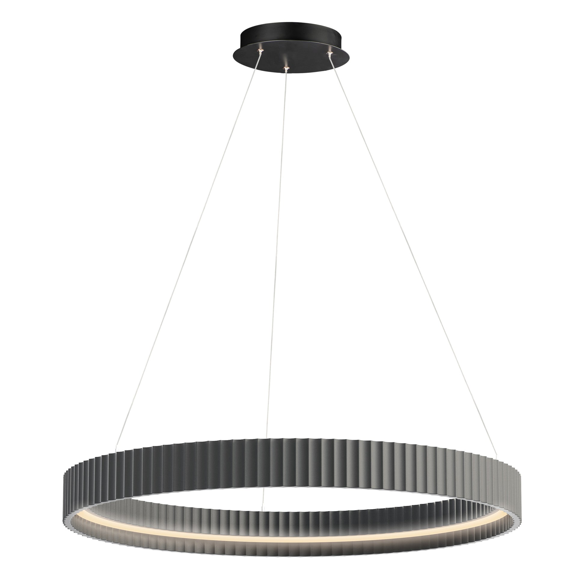 Suspension SOUFFLE en gris — E25055-GY — Luminaire Expert