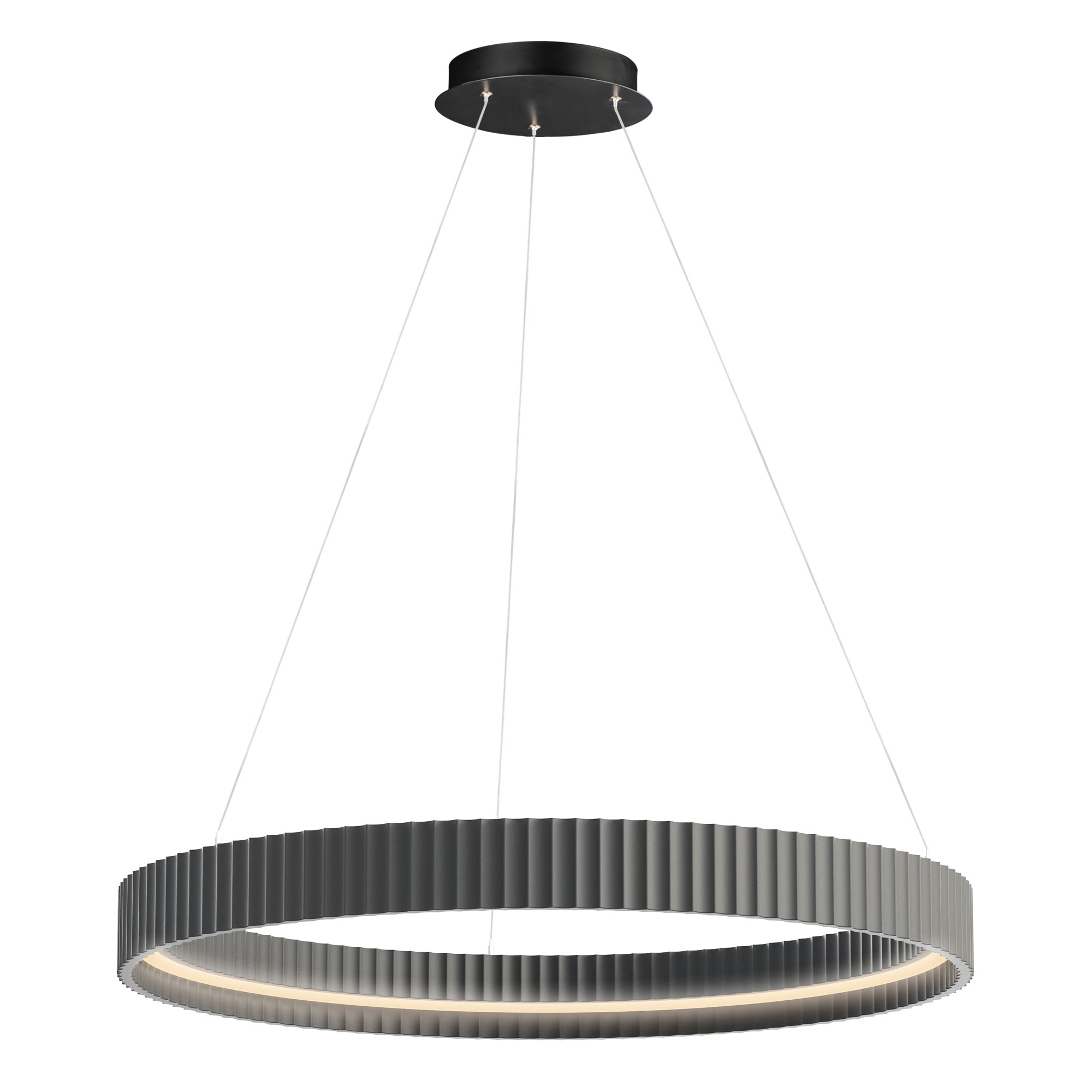 Suspension SOUFFLE en gris — E25055-GY — Luminaire Expert
