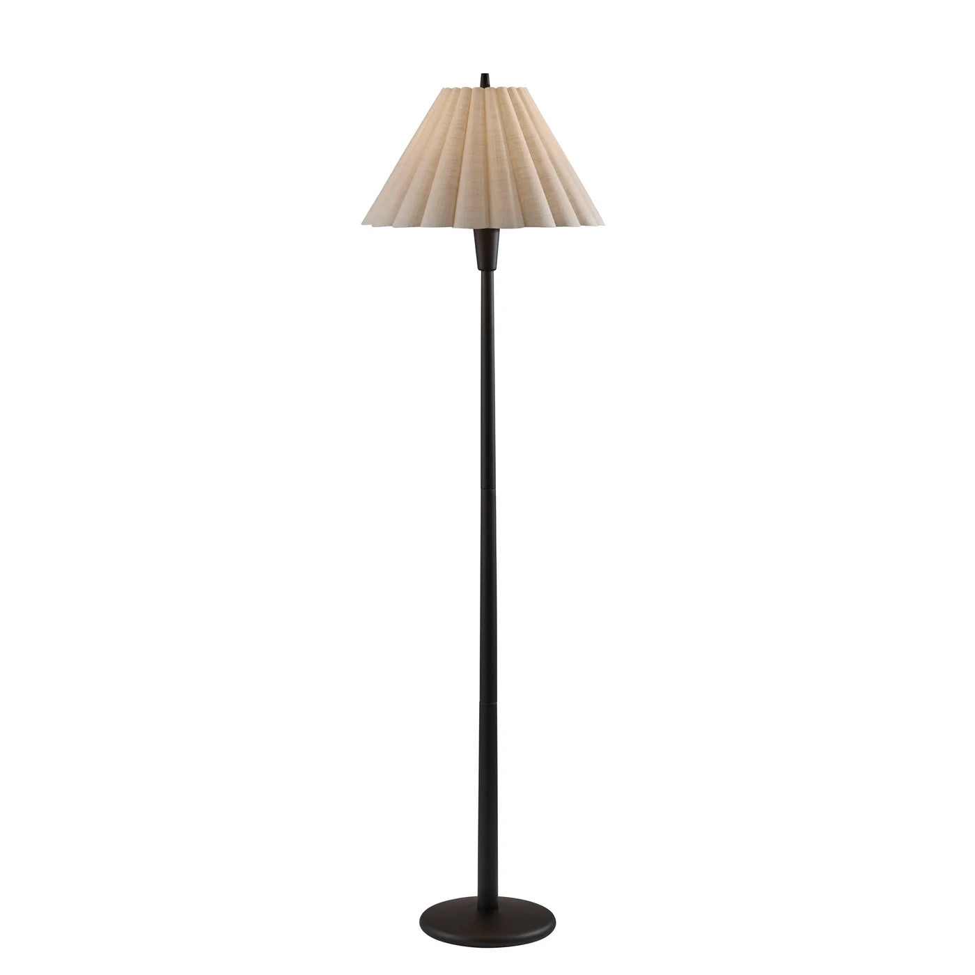 Lampe de plancher SCALLOP en noir — 4146-01 — Luminaire Expert