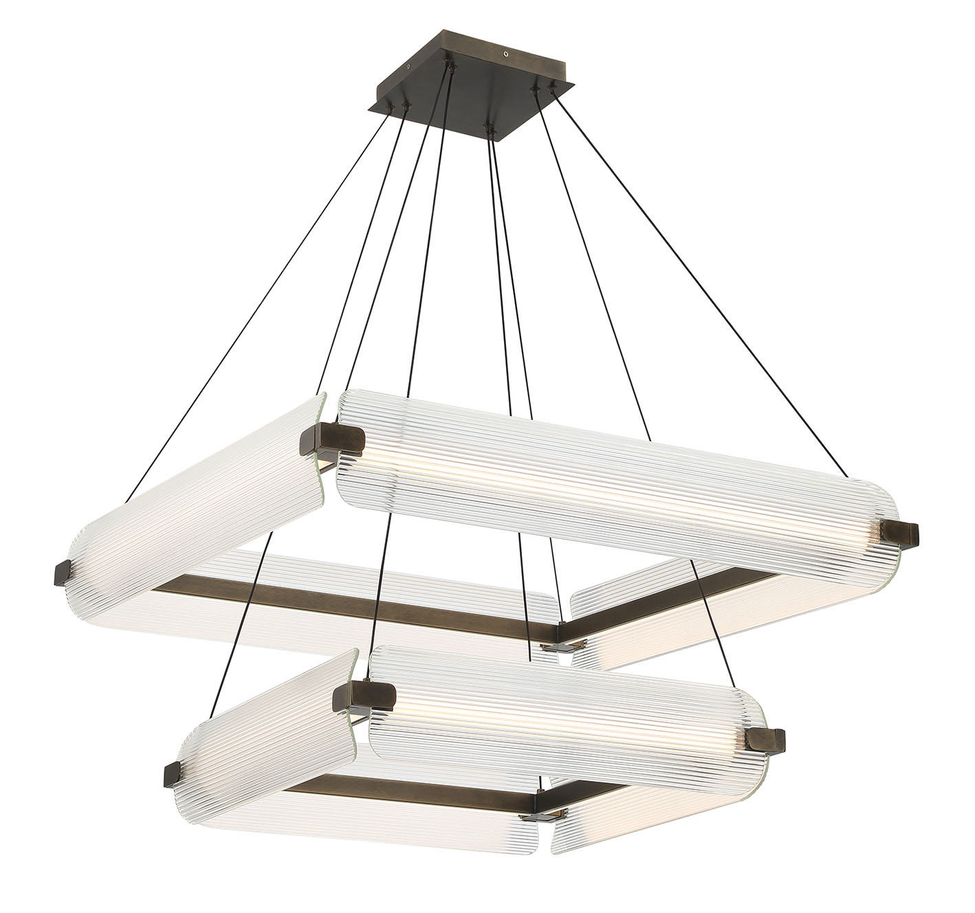 Suspension NEONESS en laiton patiné — 50055-029 — Luminaire Expert