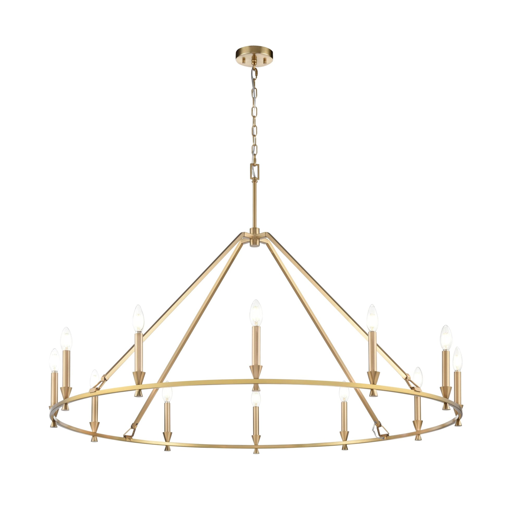 Suspension CARISBROOKE en laiton — DVP37145BR — Luminaire Expert