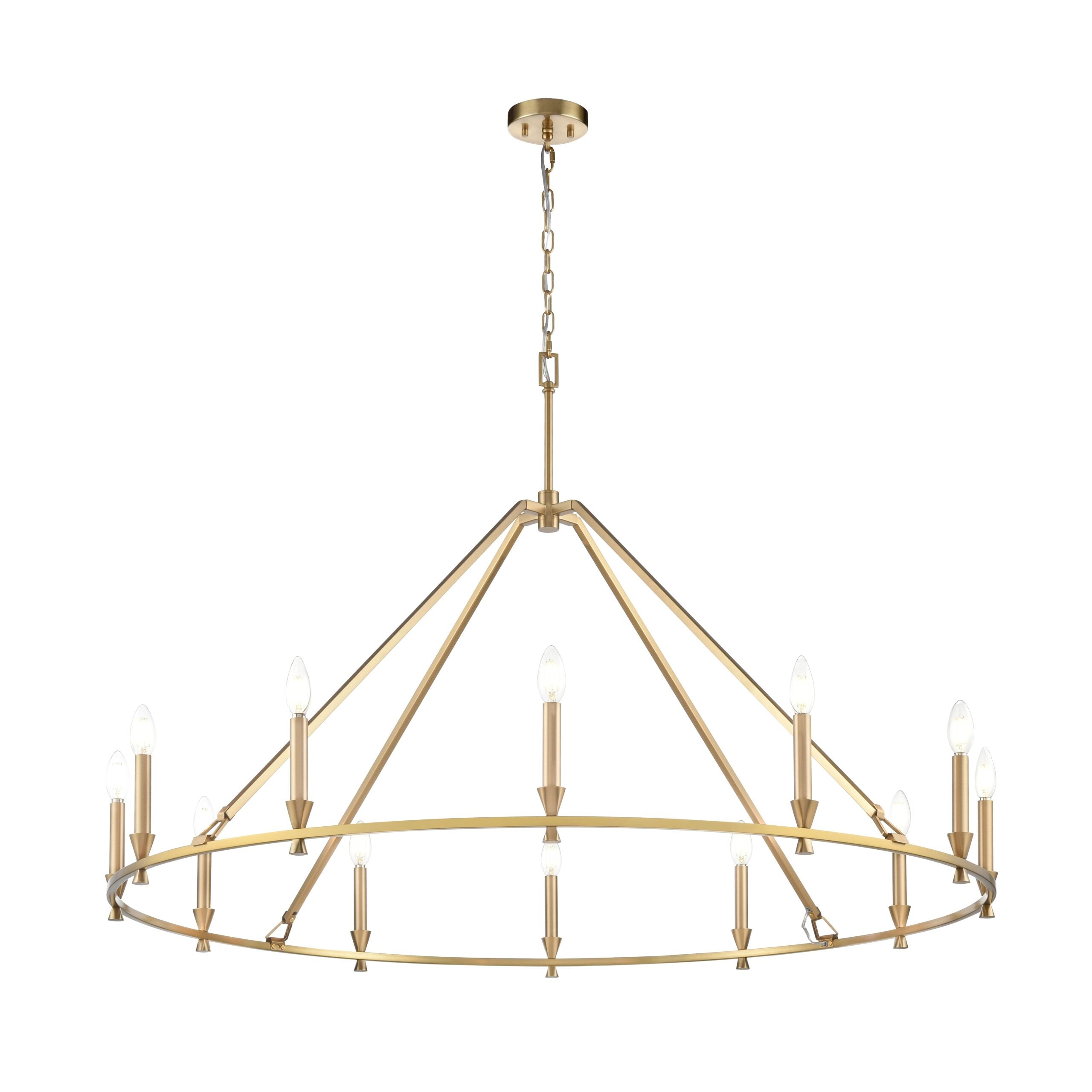 Suspension CARISBROOKE en laiton — DVP37145BR — Luminaire Expert