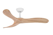 Ventilateur de plafond SWELL en blanc mat et bois — 903848FMW-NDD — Luminaire Expert