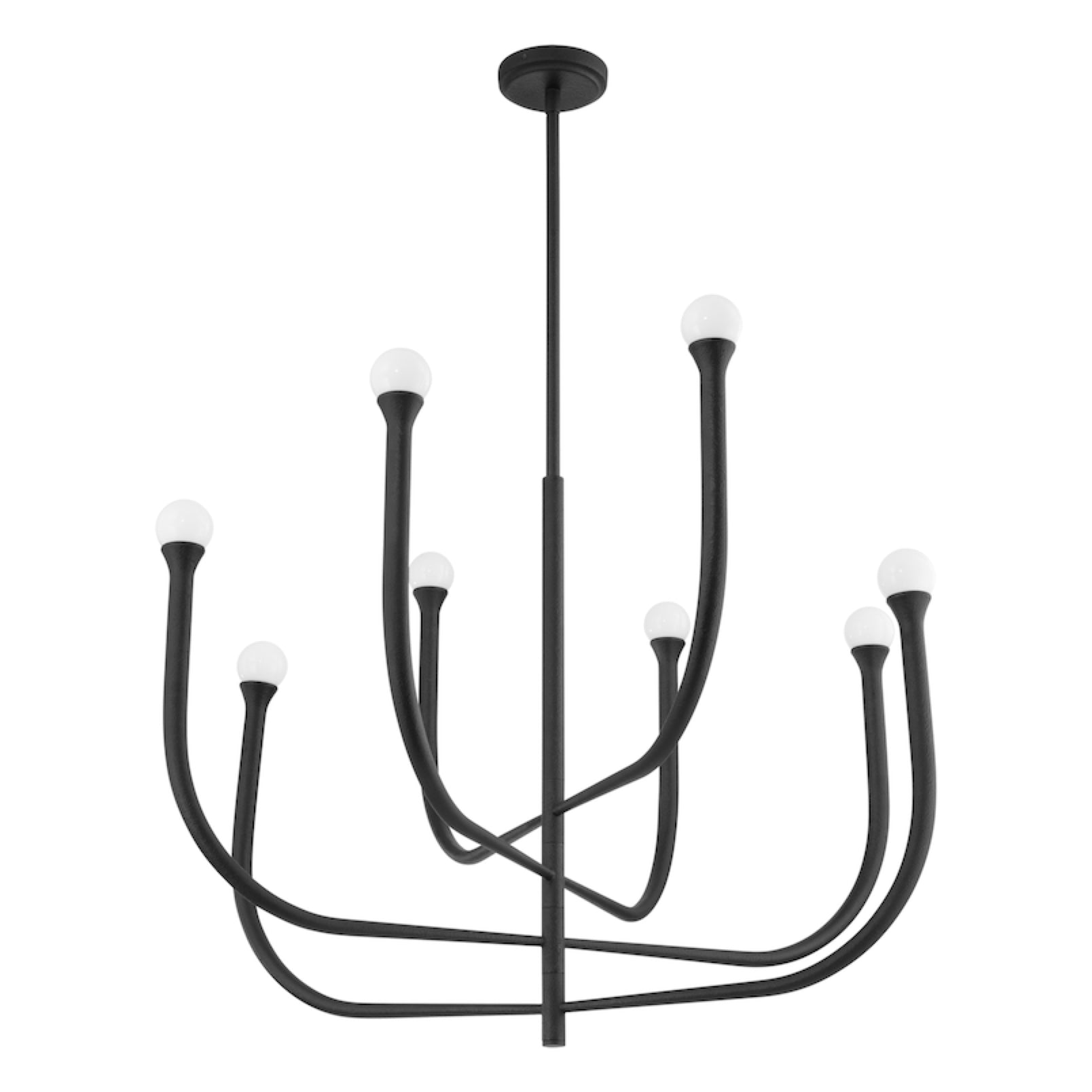 Suspension DAHLIA en noir plâtre — 207262A — Luminaire Expert