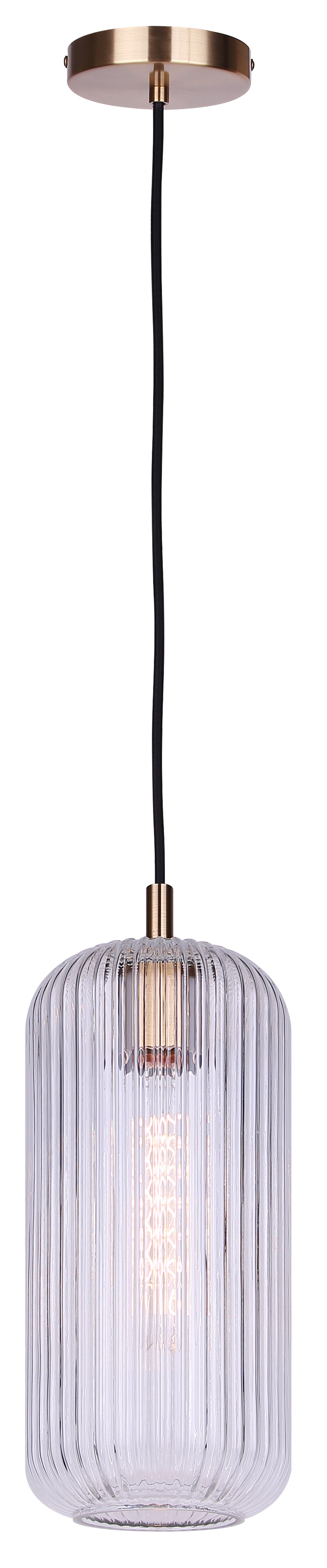 Suspension MALEK en doré — IPL1250A01GD-CR — Luminaire Expert