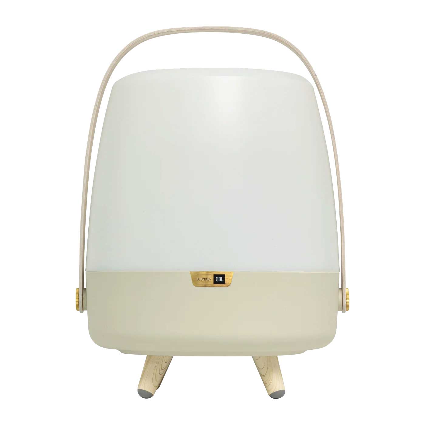 Lampe de table LITE UP PLAY en sable, bois et laiton, rechargeable — 1201-12 — Luminaire Expert