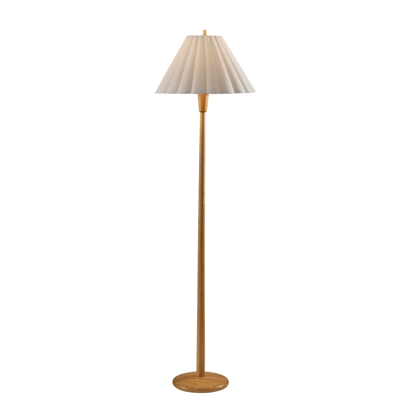 Lampe de plancher SCALLOP en naturel — 4146-12 — Luminaire Expert