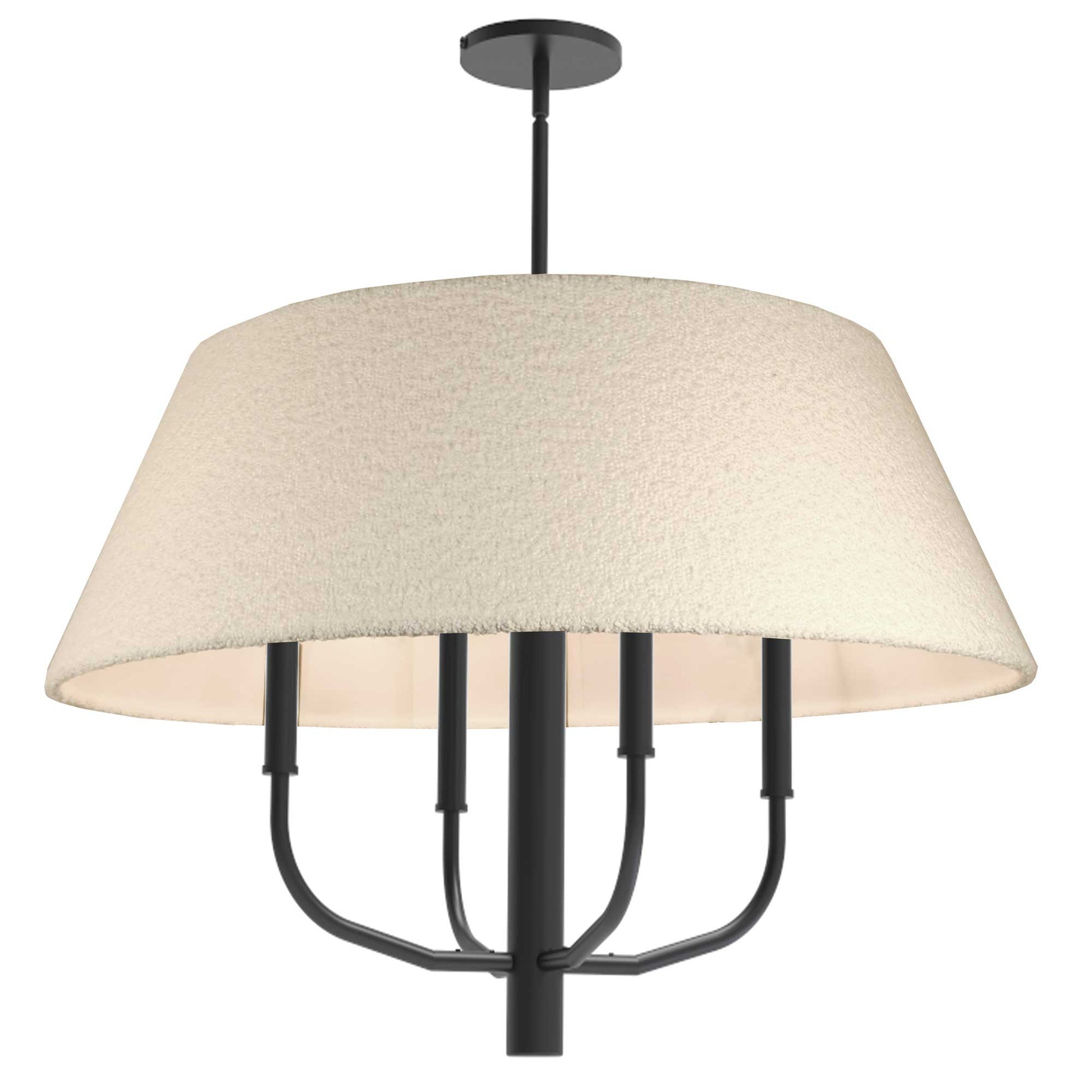 Suspension DALIA en noir mat et blanc — DAL-244C-MB — Luminaire Expert