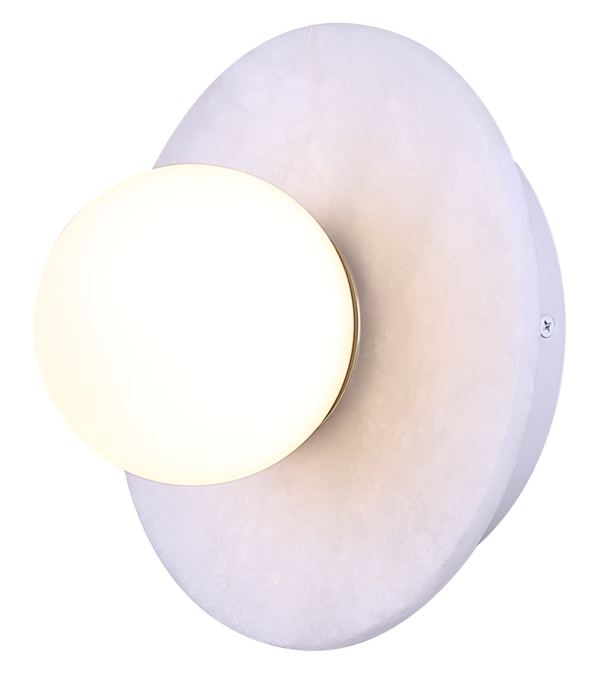 Applique murale FENN en blanc mat et or — LWF336A01WHG — Luminaire Expert