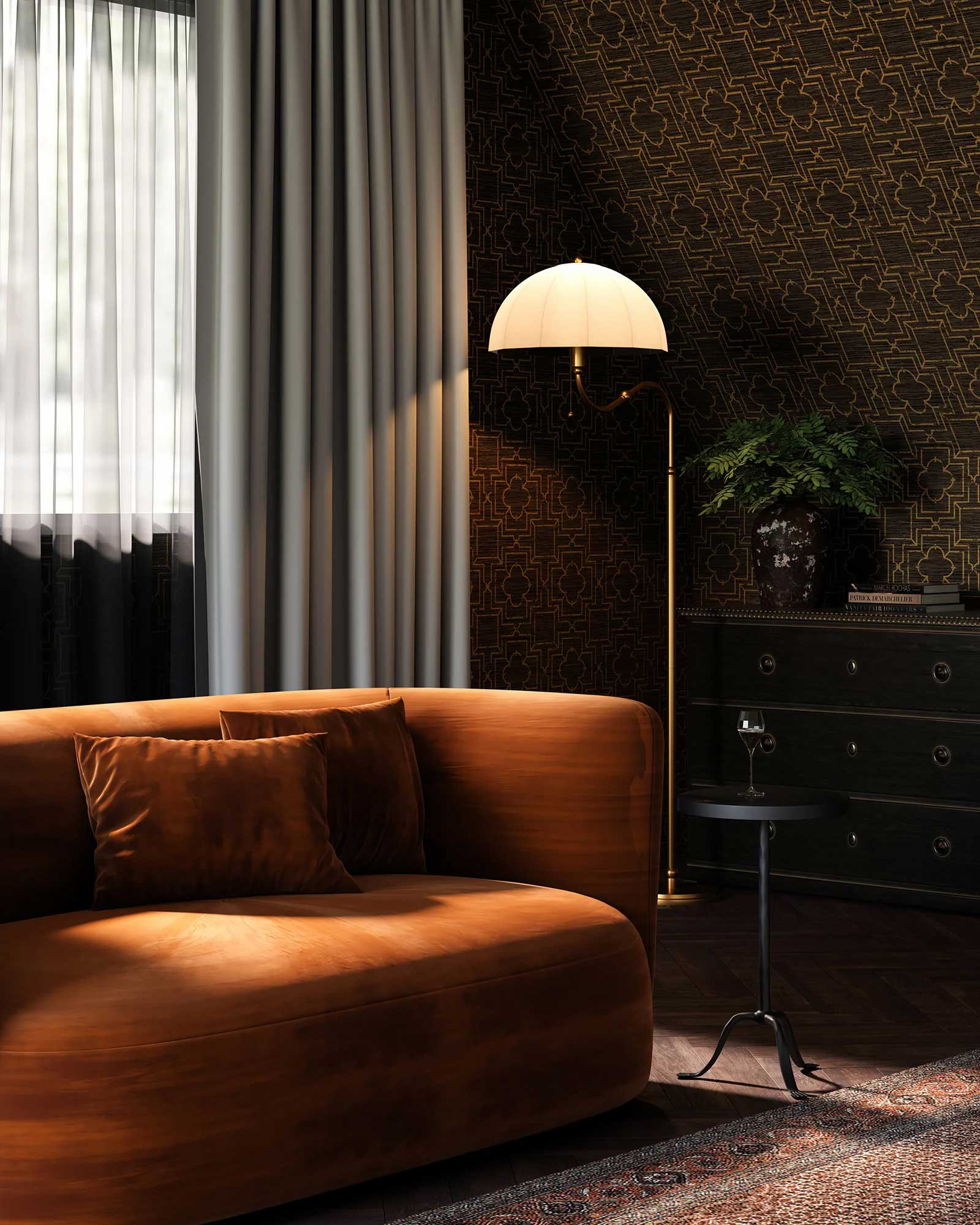 Lampe de plancher CROSBY FL661068BG