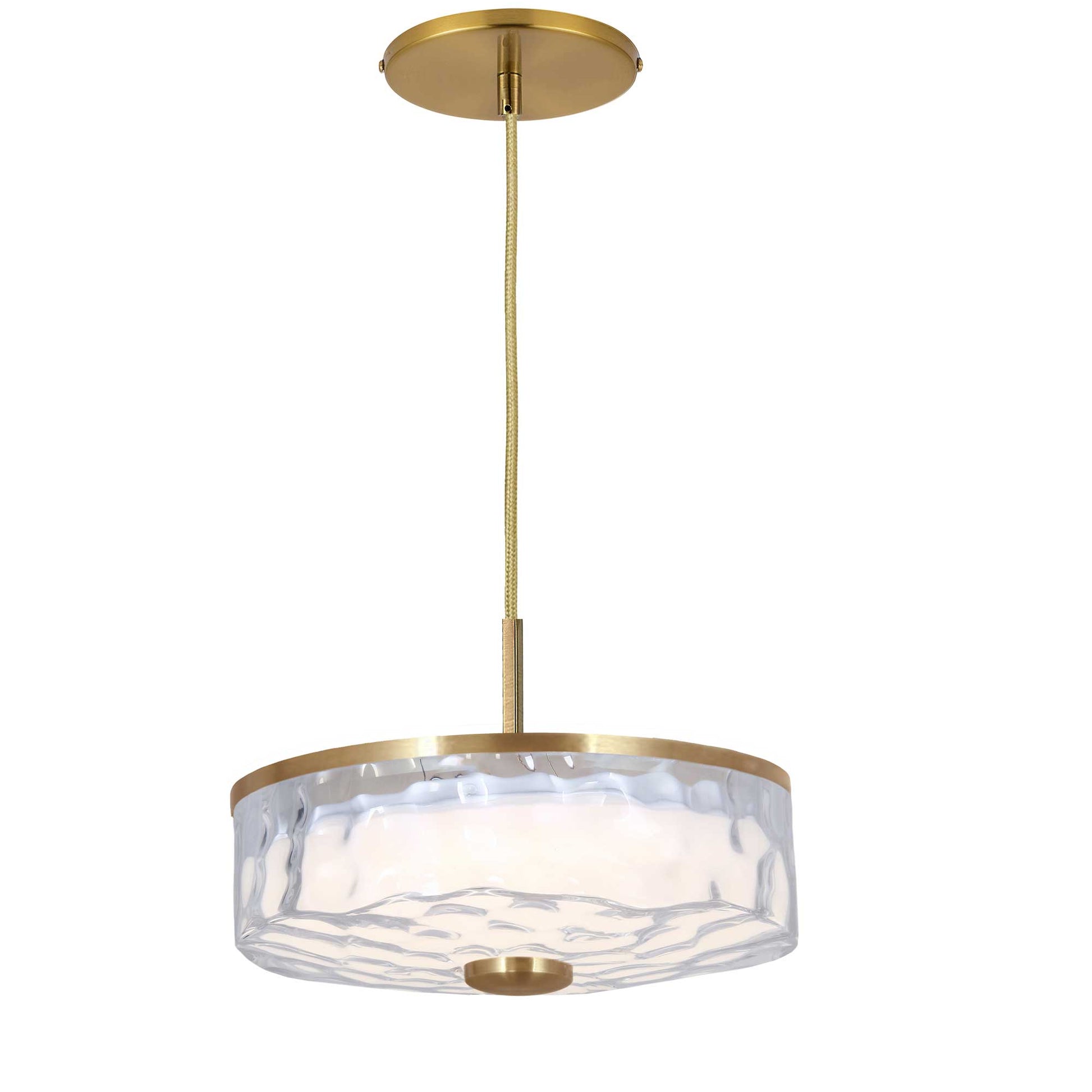 Suspension DULCE en laiton vieilli — DUL-1120LEDP-AGB — Luminaire Expert