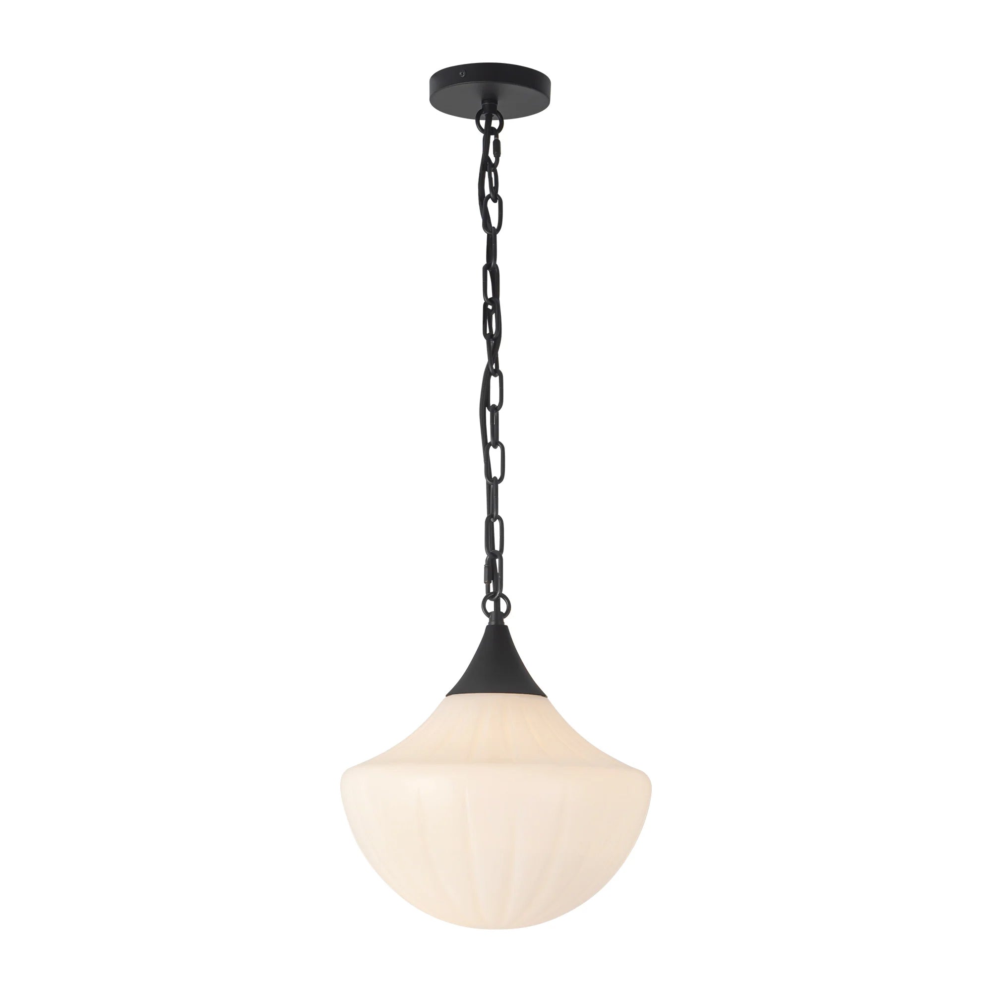 Suspension FARRAH en noir mat — PD651012MBGR — Luminaire Expert
