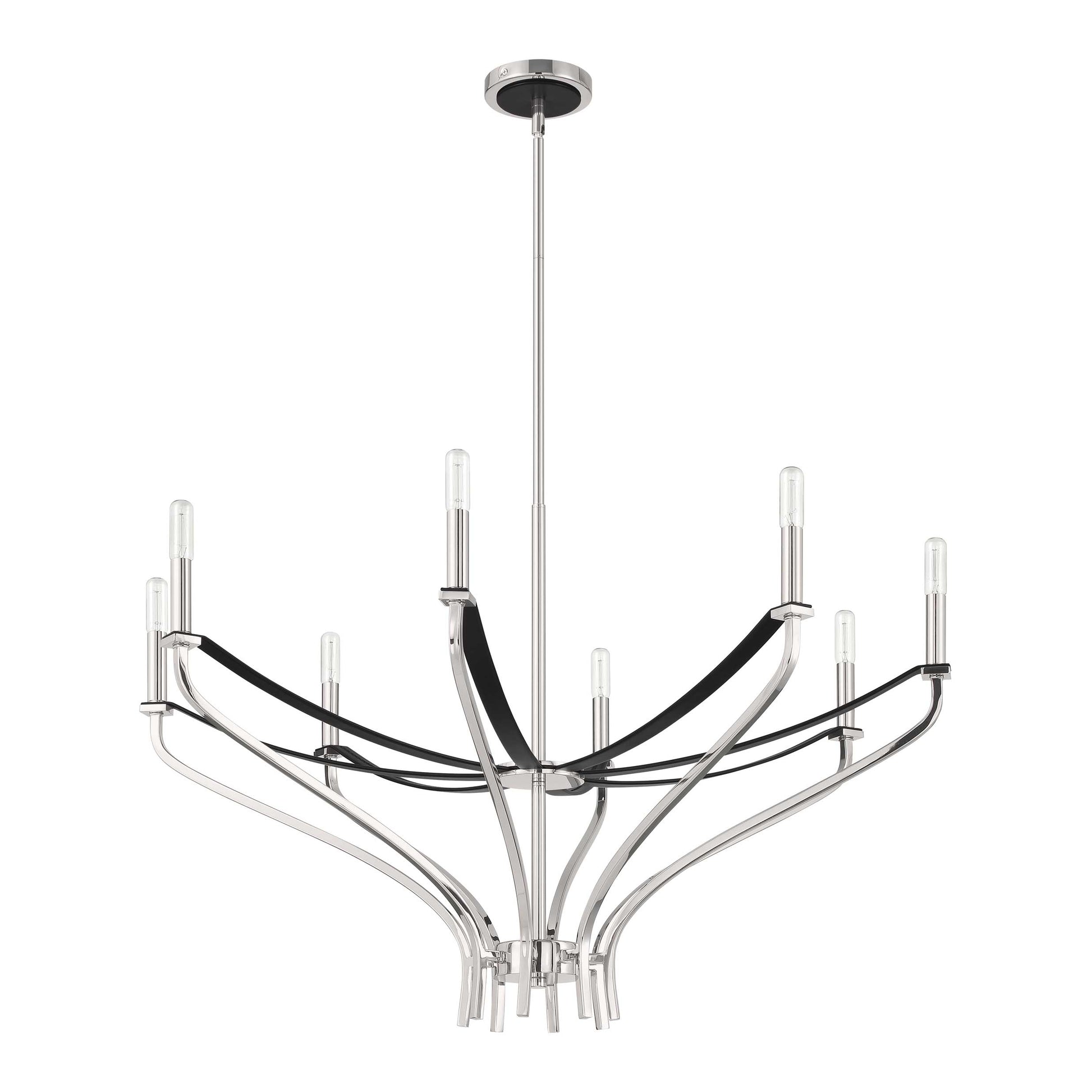Suspension SUSSEX en nickel poli — 207887A — Luminaire Expert