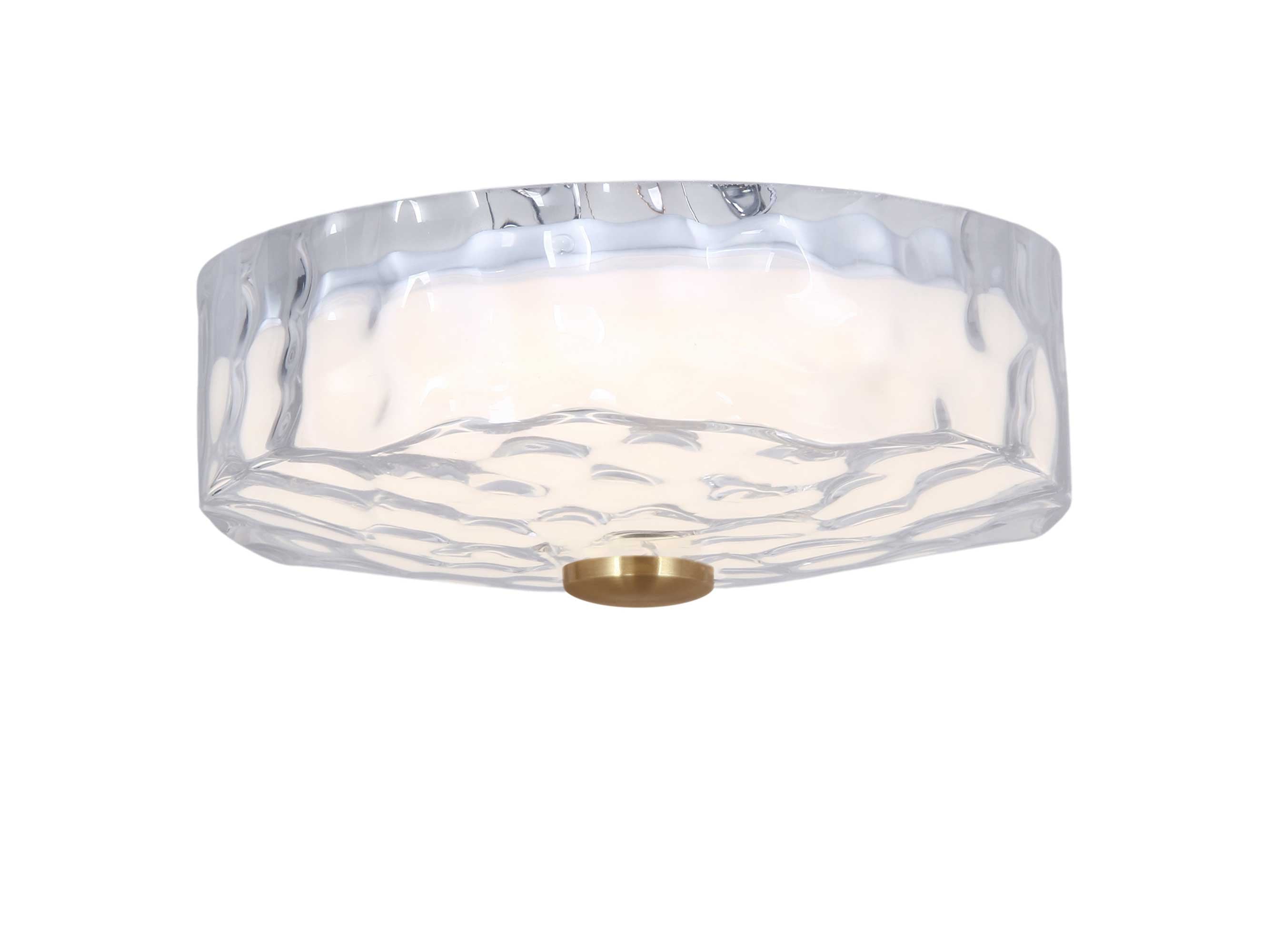 Plafonnier DULCE en laiton vieilli — DUL-1120LEDFH-AGB — Luminaire Expert
