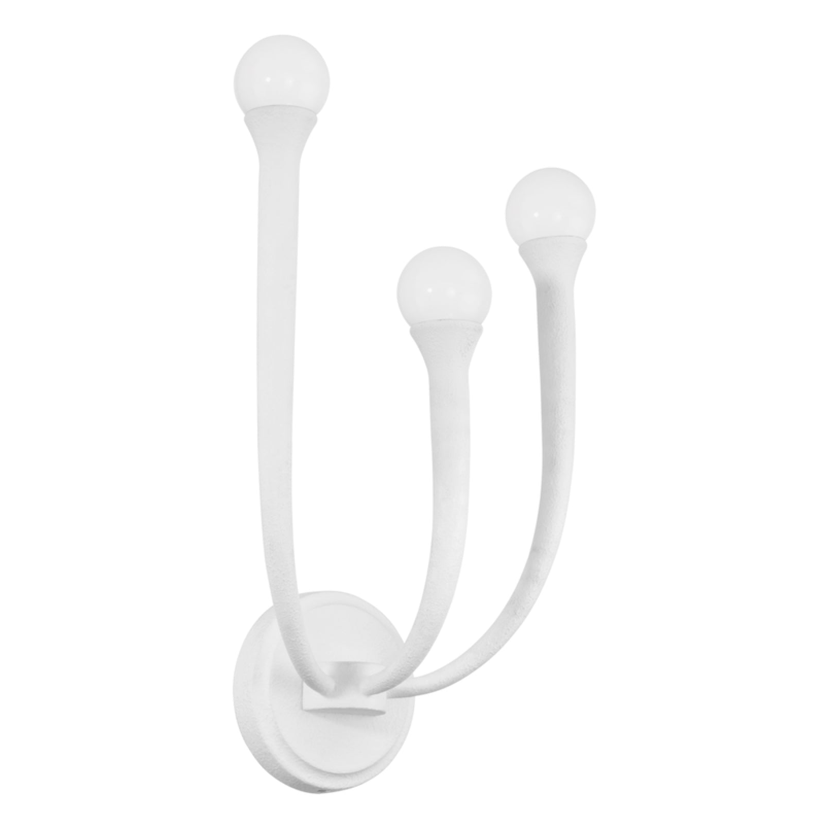 Applique murale DAHLIA en blanc plâtre — 207255A — Luminaire Expert