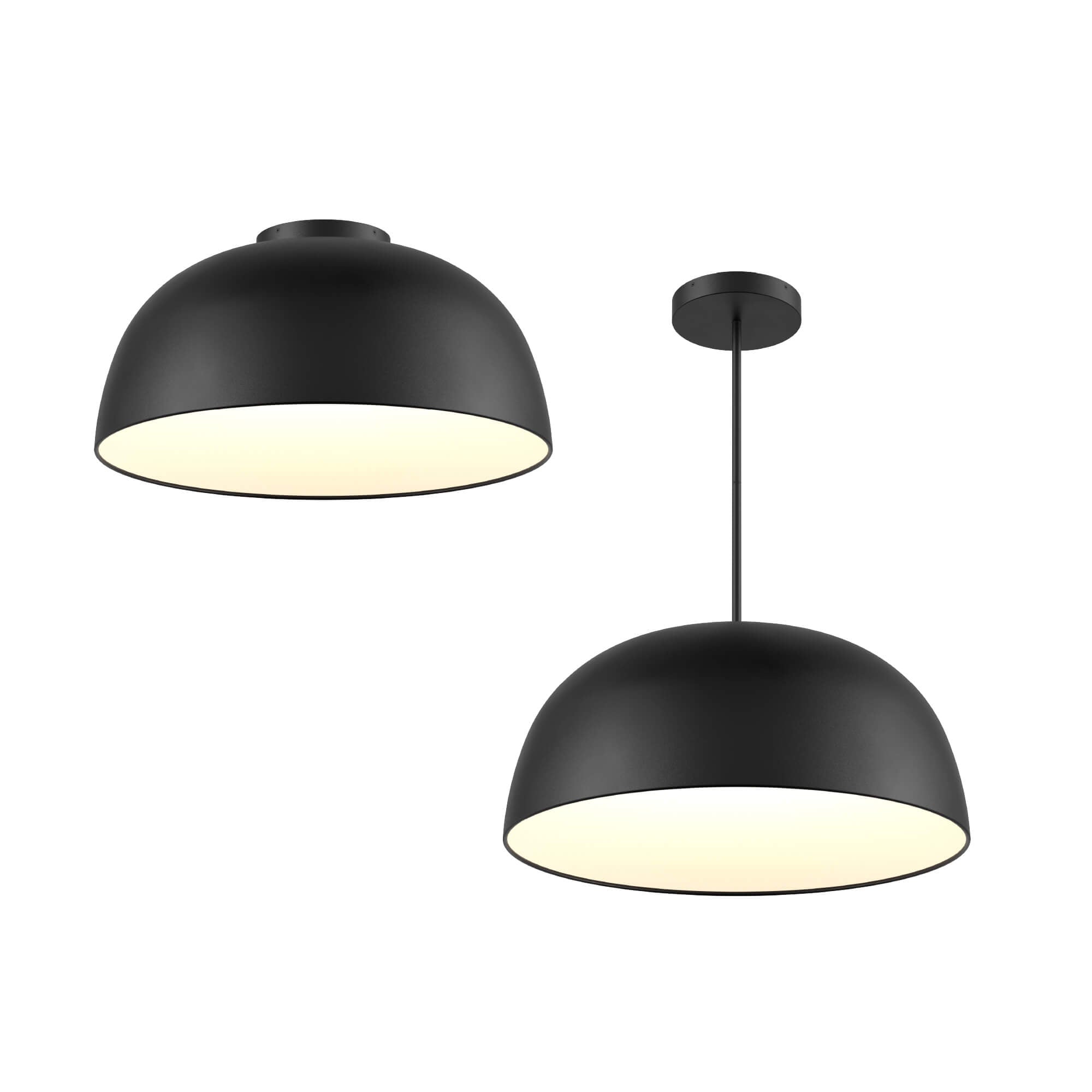 Suspension NAPA en noir — NAPF30-CC-UNV-BK — Luminaire Expert