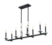 Suspension KADEN en noir mat et albâtre — IL-120M — Luminaire Expert