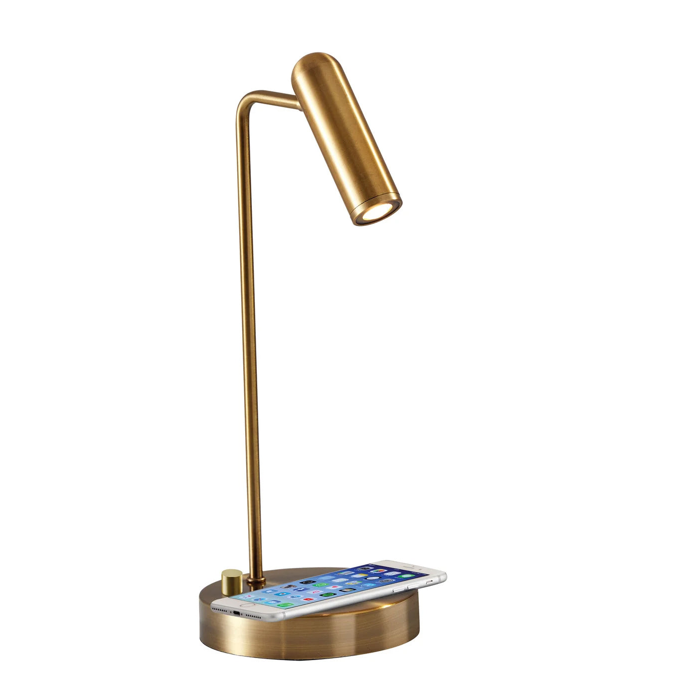 Lampe de table KAYE en laiton antique, sans fil — 3162-21 — Luminaire Expert