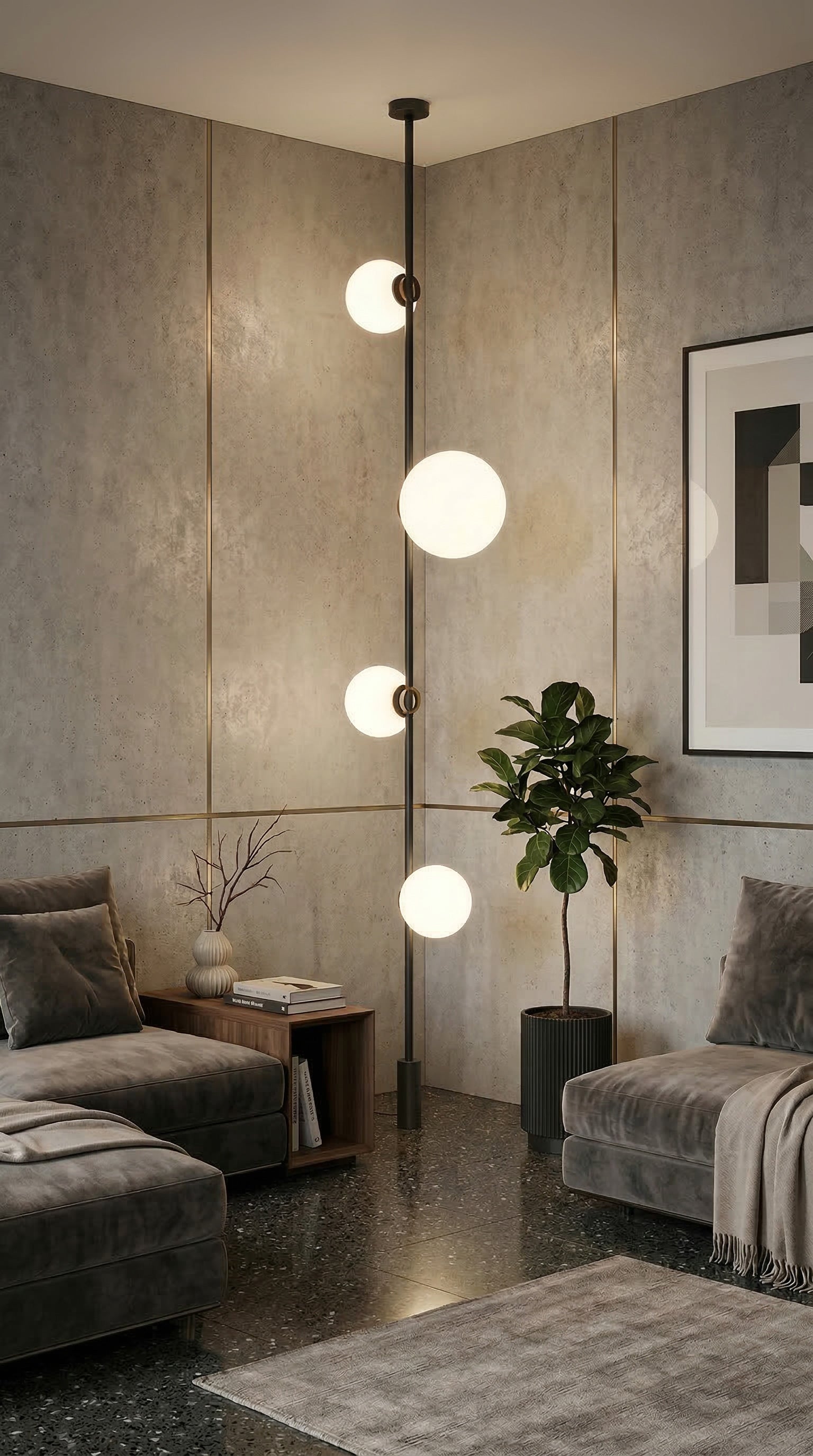 Lampe de plancher Lampe plancher en kit en noir — BK-010-BLK — Luminaire Expert