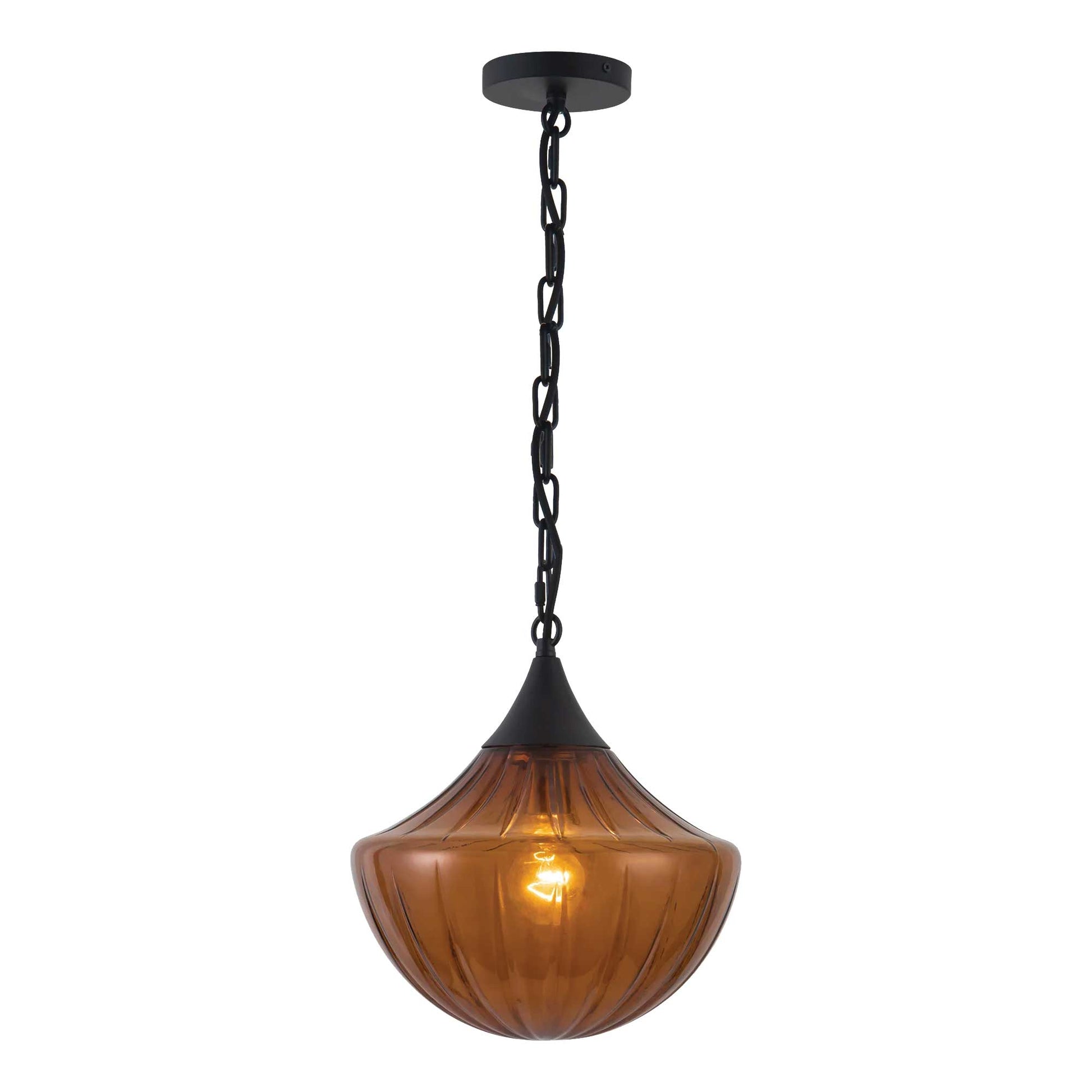 Suspension FARRAH en noir mat — PD651012MBAM — Luminaire Expert