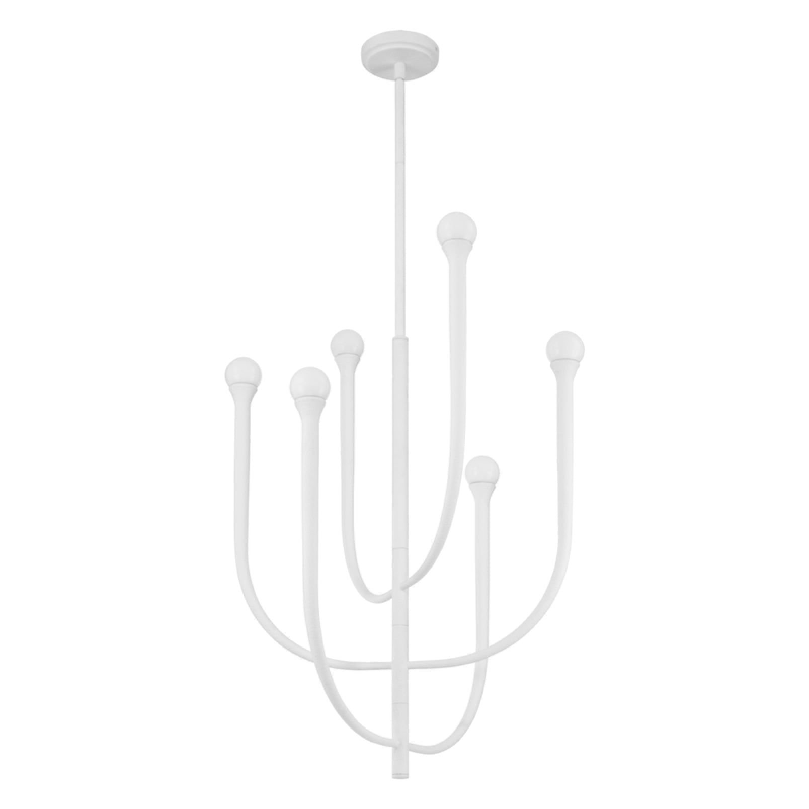 Suspension DAHLIA en blanc plâtre — 207252A — Luminaire Expert