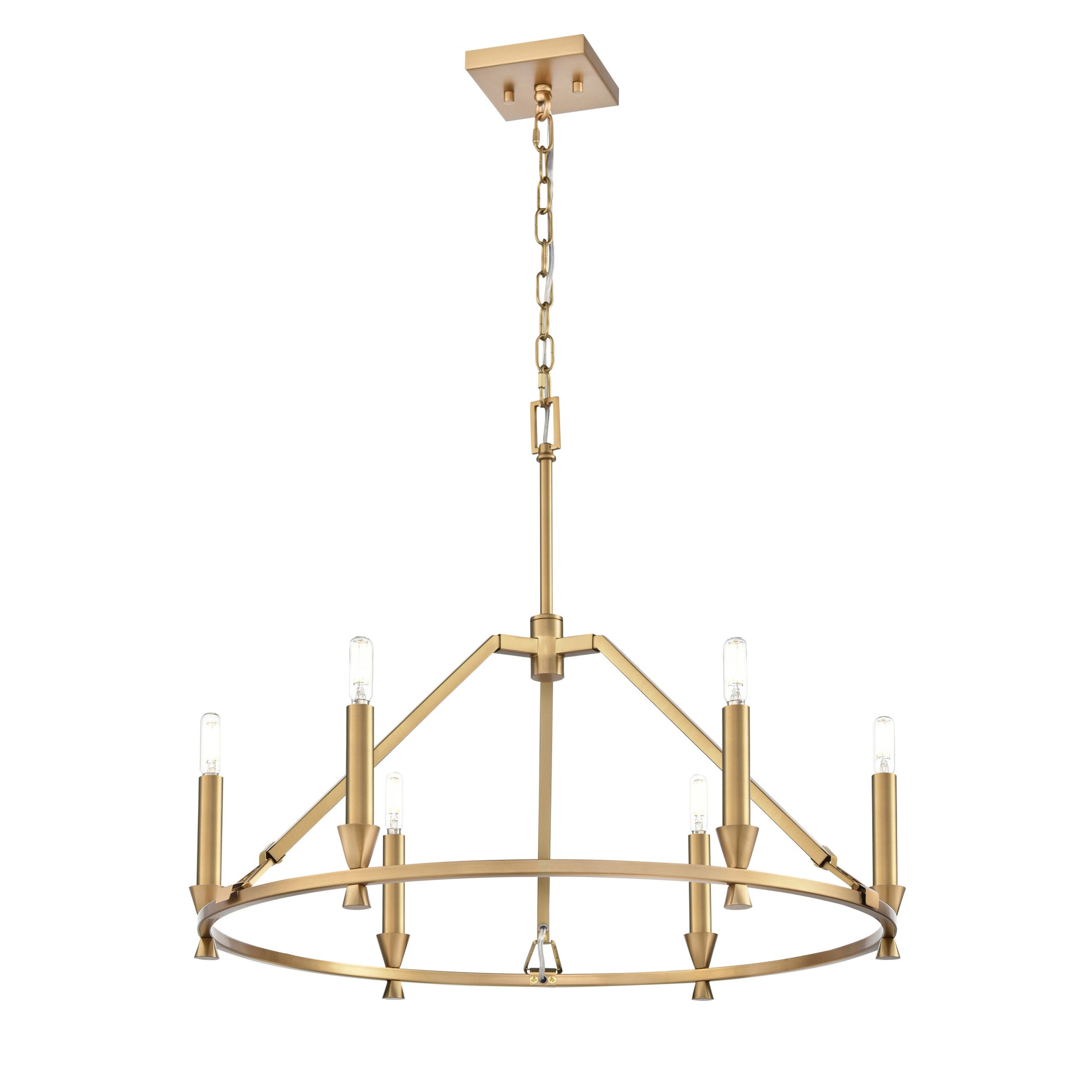 Suspension CARISBROOKE en laiton — DVP37126BR — Luminaire Expert