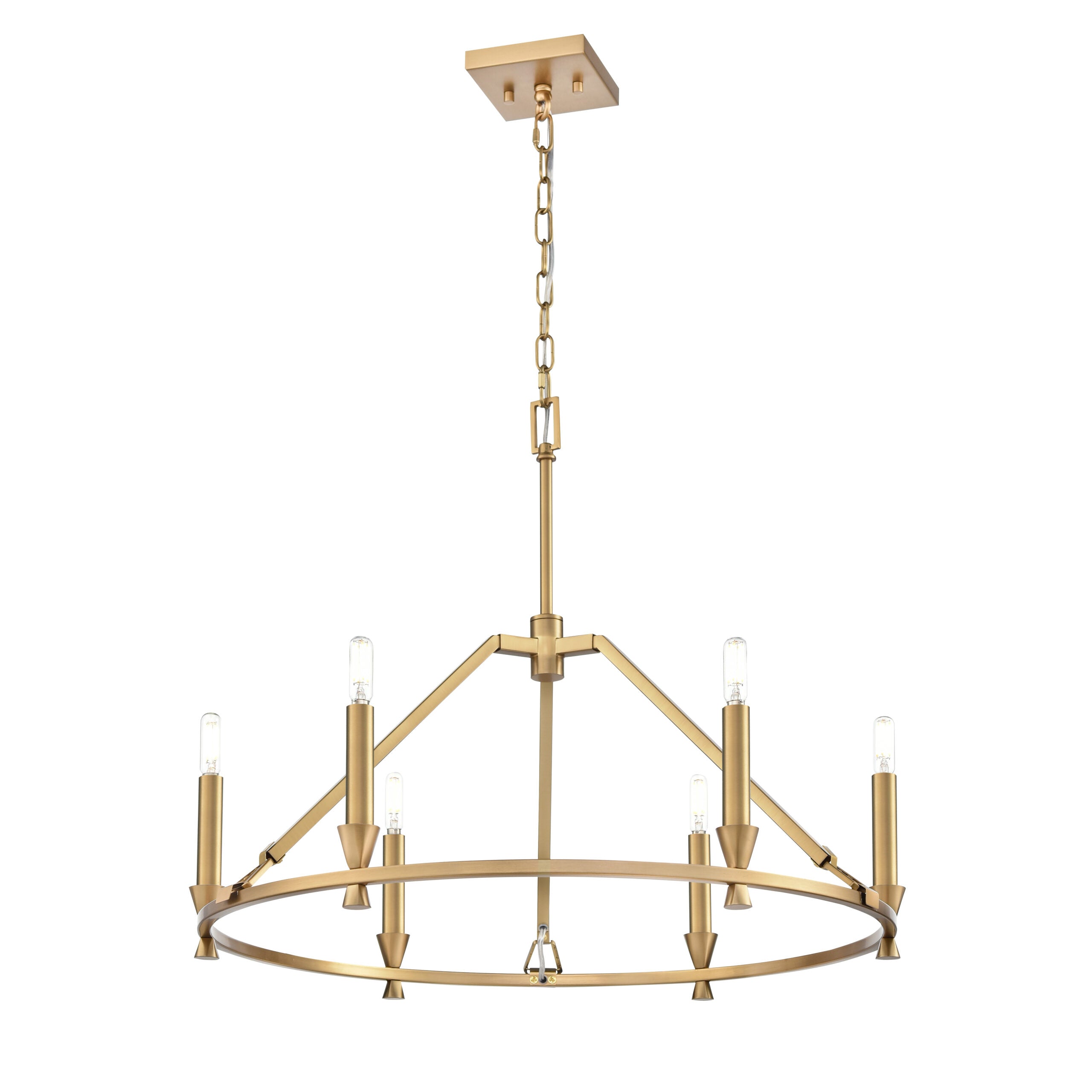 Suspension CARISBROOKE en laiton — DVP37126BR — Luminaire Expert