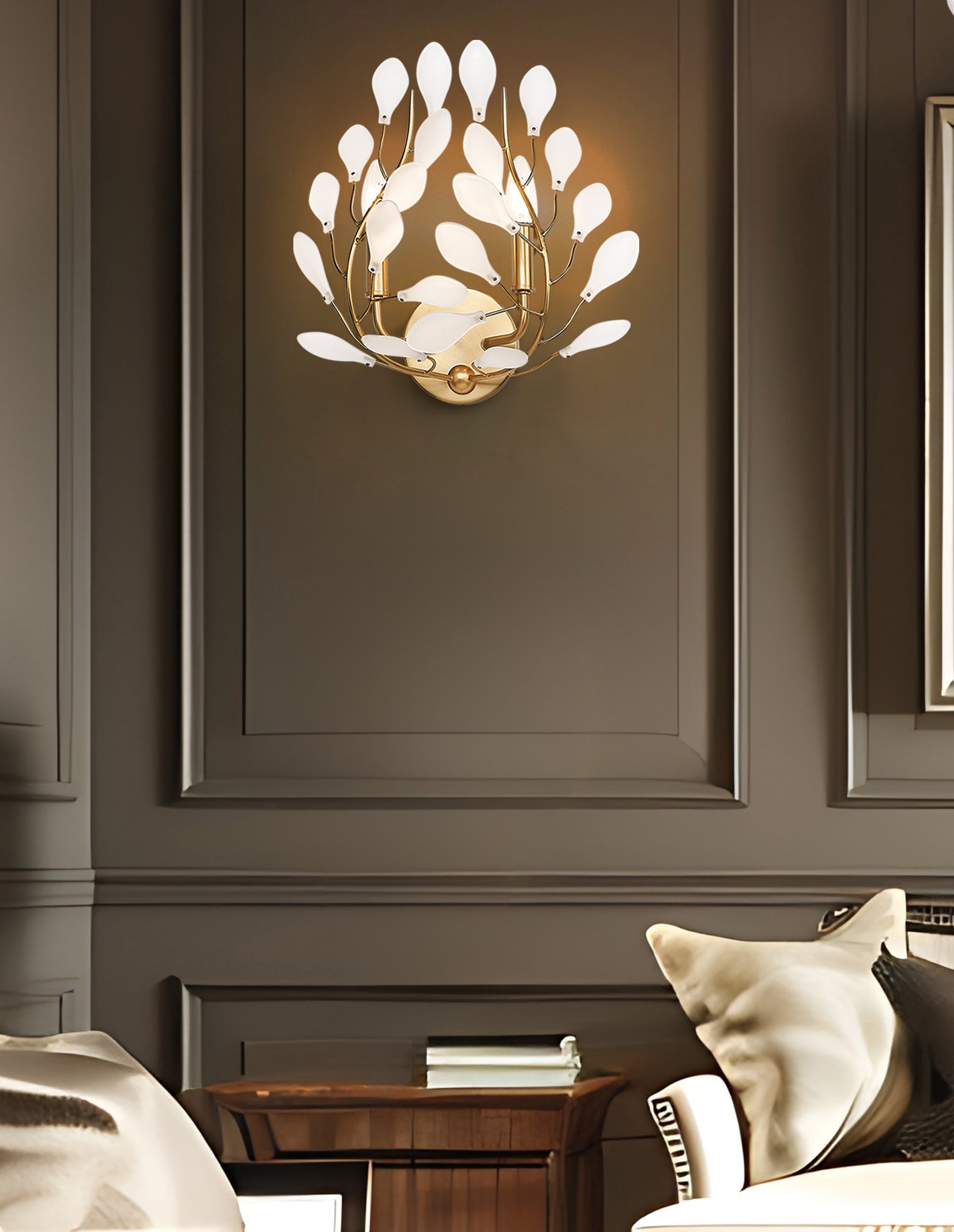Applique murale CLAUDINE en or moderne — Z-Lite