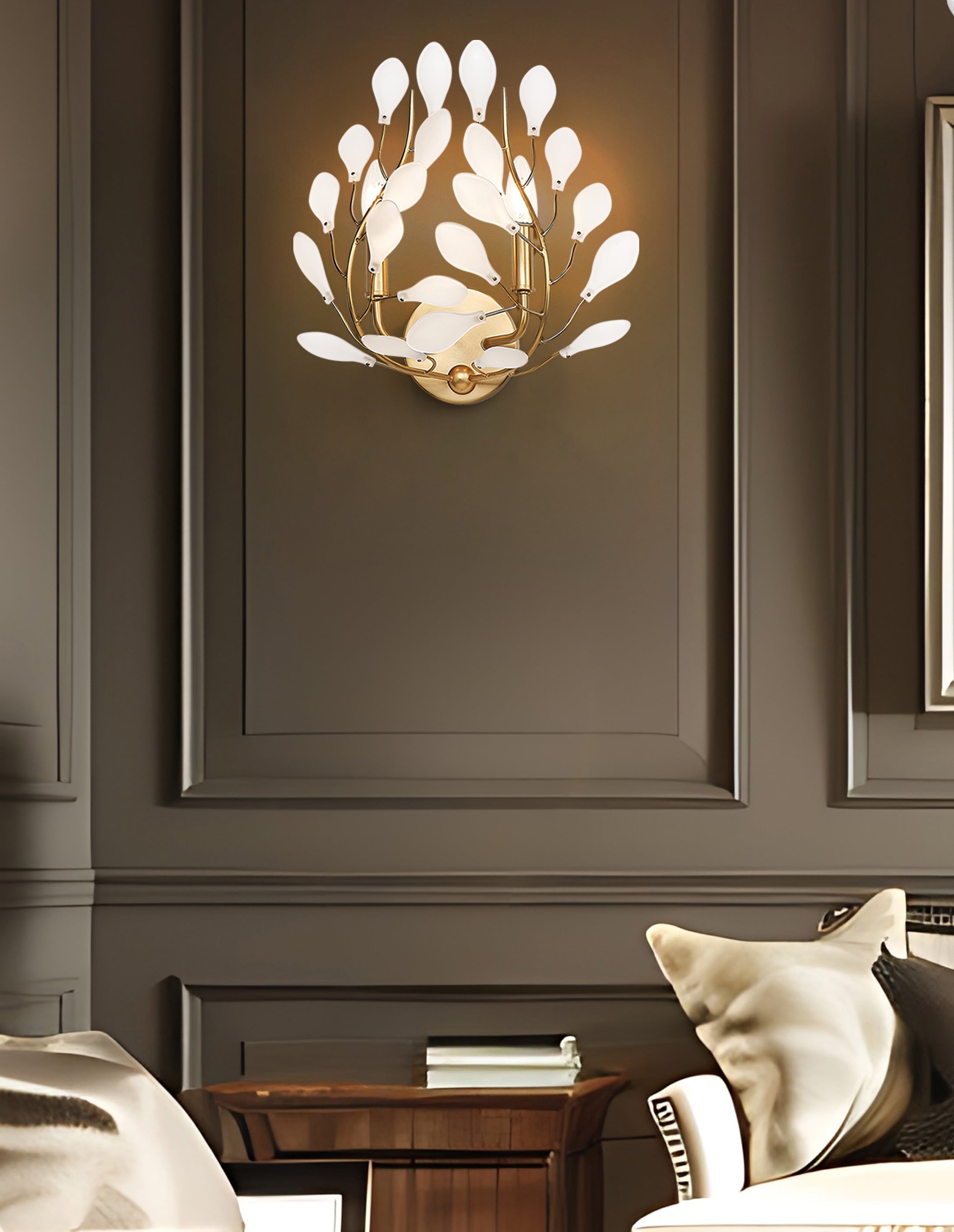 Applique murale CLAUDINE en or moderne — Z-Lite