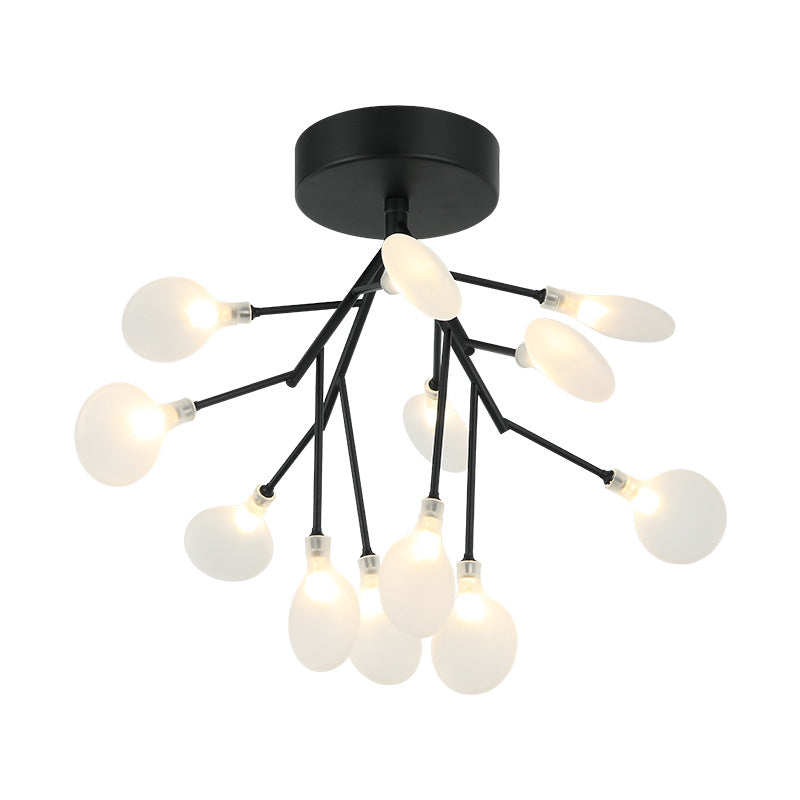 Plafonnier HYDRANGEA BLOOM en noir mat — X69820MB — Luminaire Expert