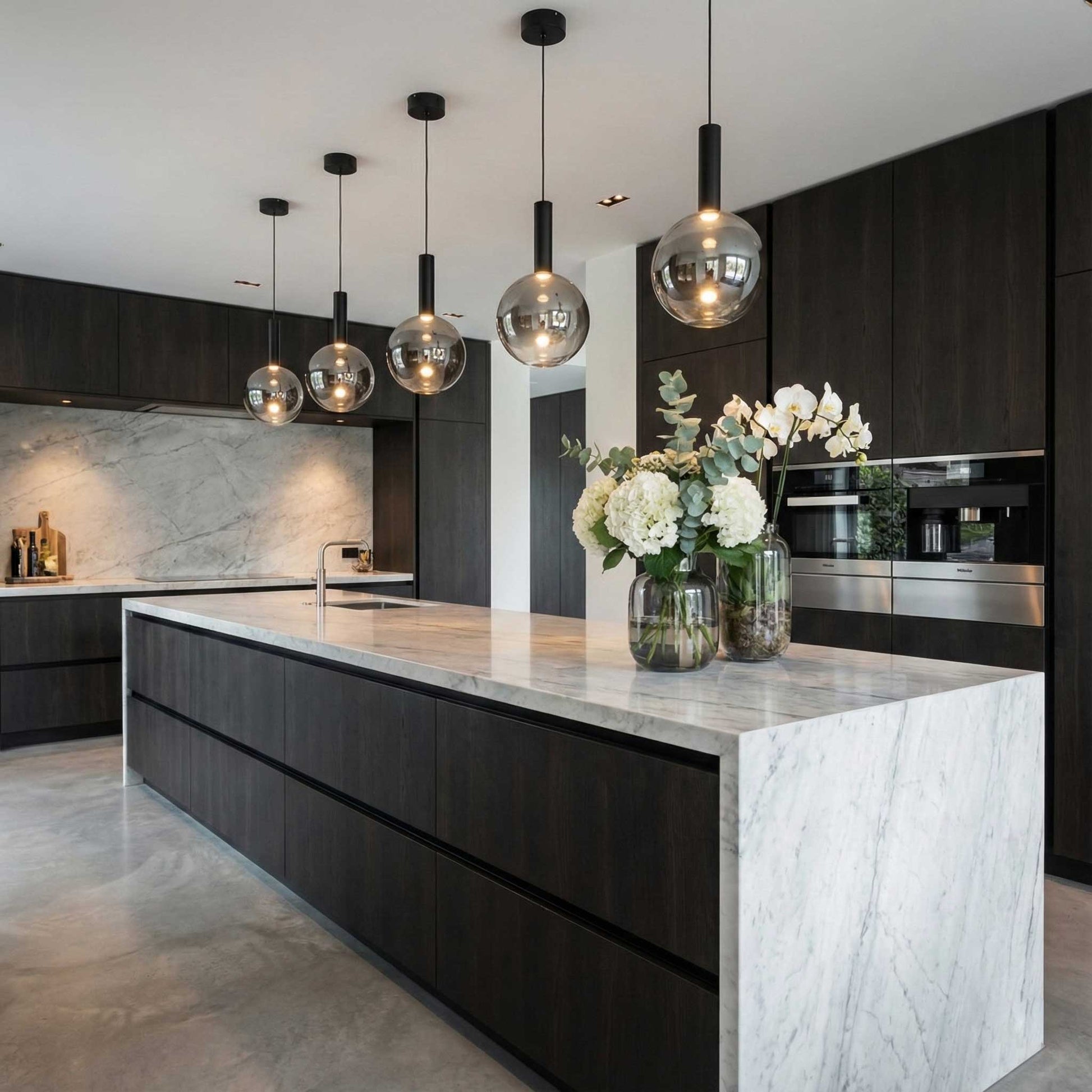 Suspension MODELLA en noir — AC5001BK — Luminaire Expert