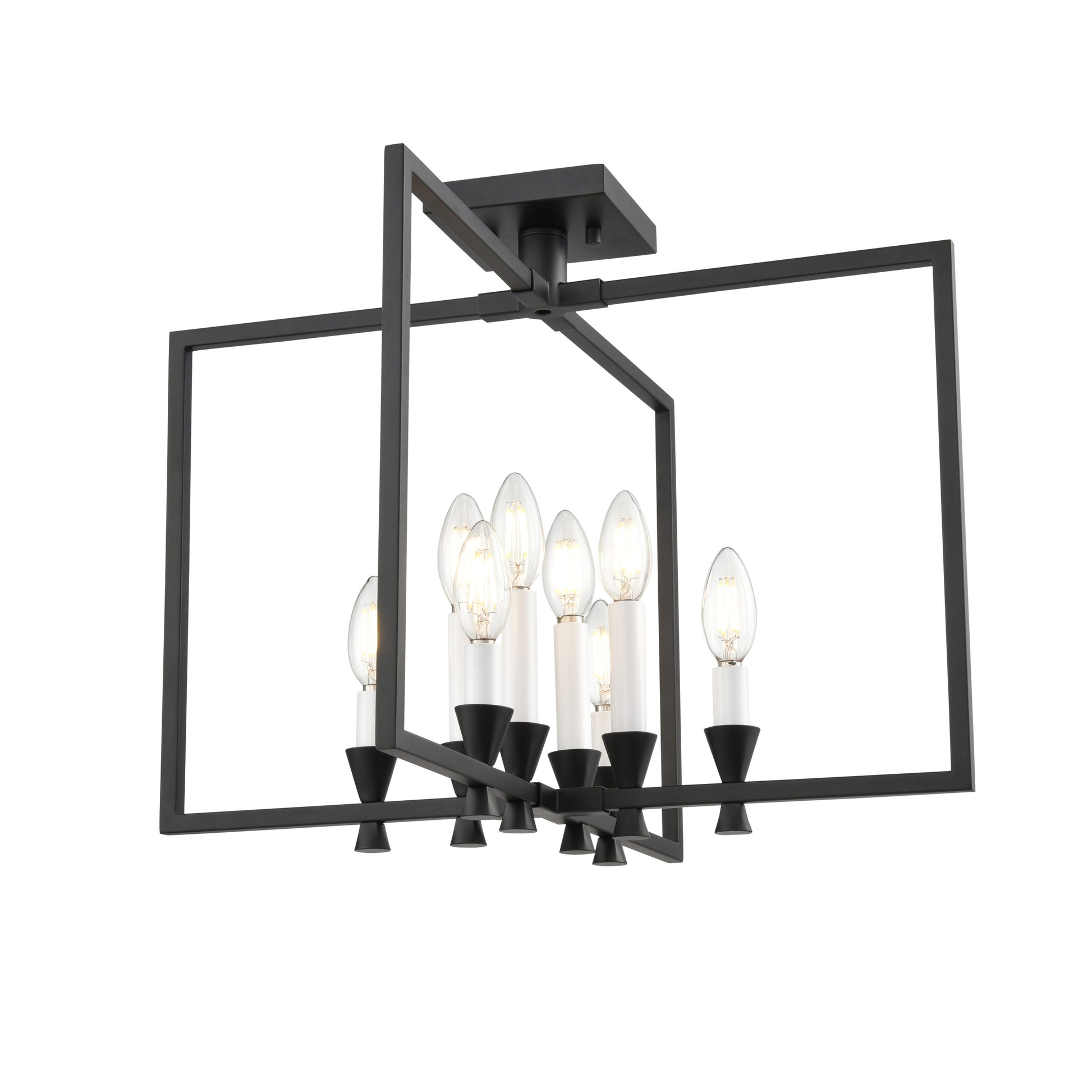 Plafonnier CARISBROOKE en ébène — DVP37112EB — Luminaire Expert